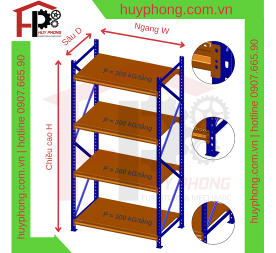 BÁO GIÁ KỆ TRUNG TẢI - MEDIUM RACK 2022